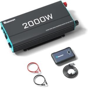 PUH 12V 3000W Pure Sine Wave Inverter with UPS Transfer Switch and Built-in Bluetooth